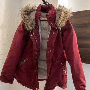 Parka coat, size L, Hollister